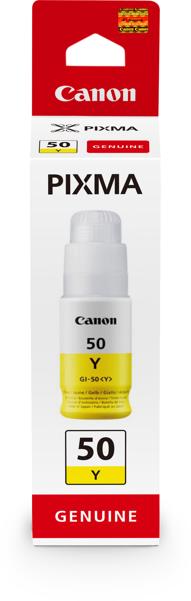 Canon GI-50Y Gelbe Tintenpatrone (Original) – 7'700 Seiten – für PIXMA G6050/G5050