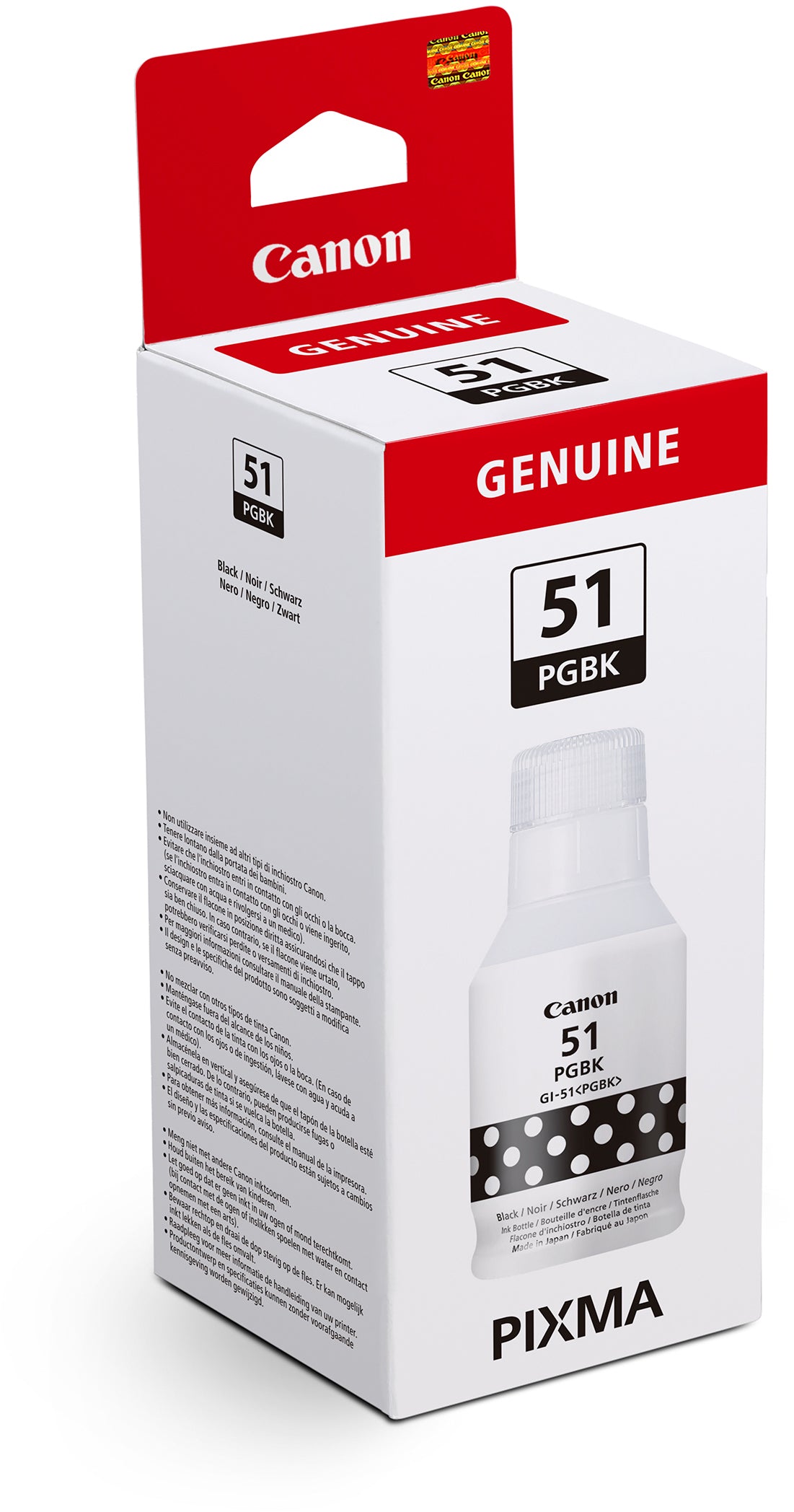 Canon GI-51PGBK Schwarz Tintenpatrone (Original) – 170 ml – für Canon PIXMA G1520/G2520/G2560 …