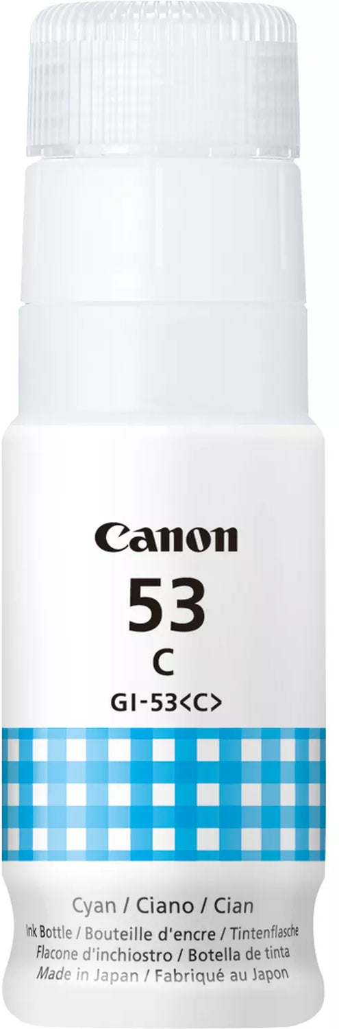 Canon GI-53C Cyan Tintenpatrone (Original) – 60 ml – für PIXMA G650/G550