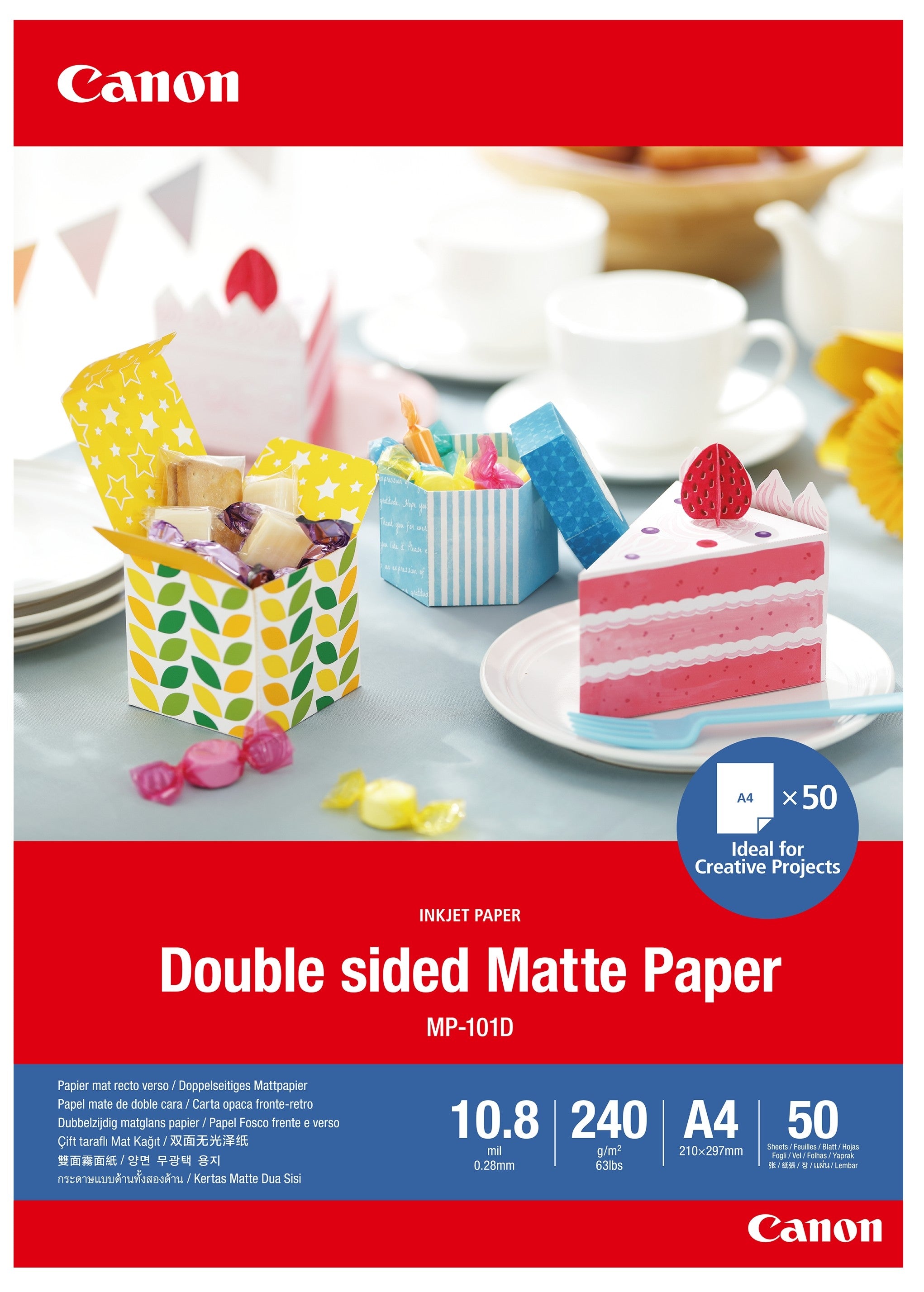 Canon Fotopapier – matt, A4, 240 g/m², 50 Blatt