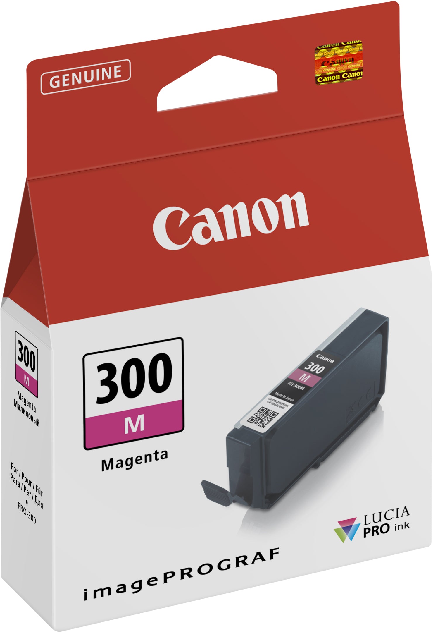 Canon PFI-300M Magenta Tintenpatrone (Original) – 735 Seiten – für imagePROGRAF PRO-300