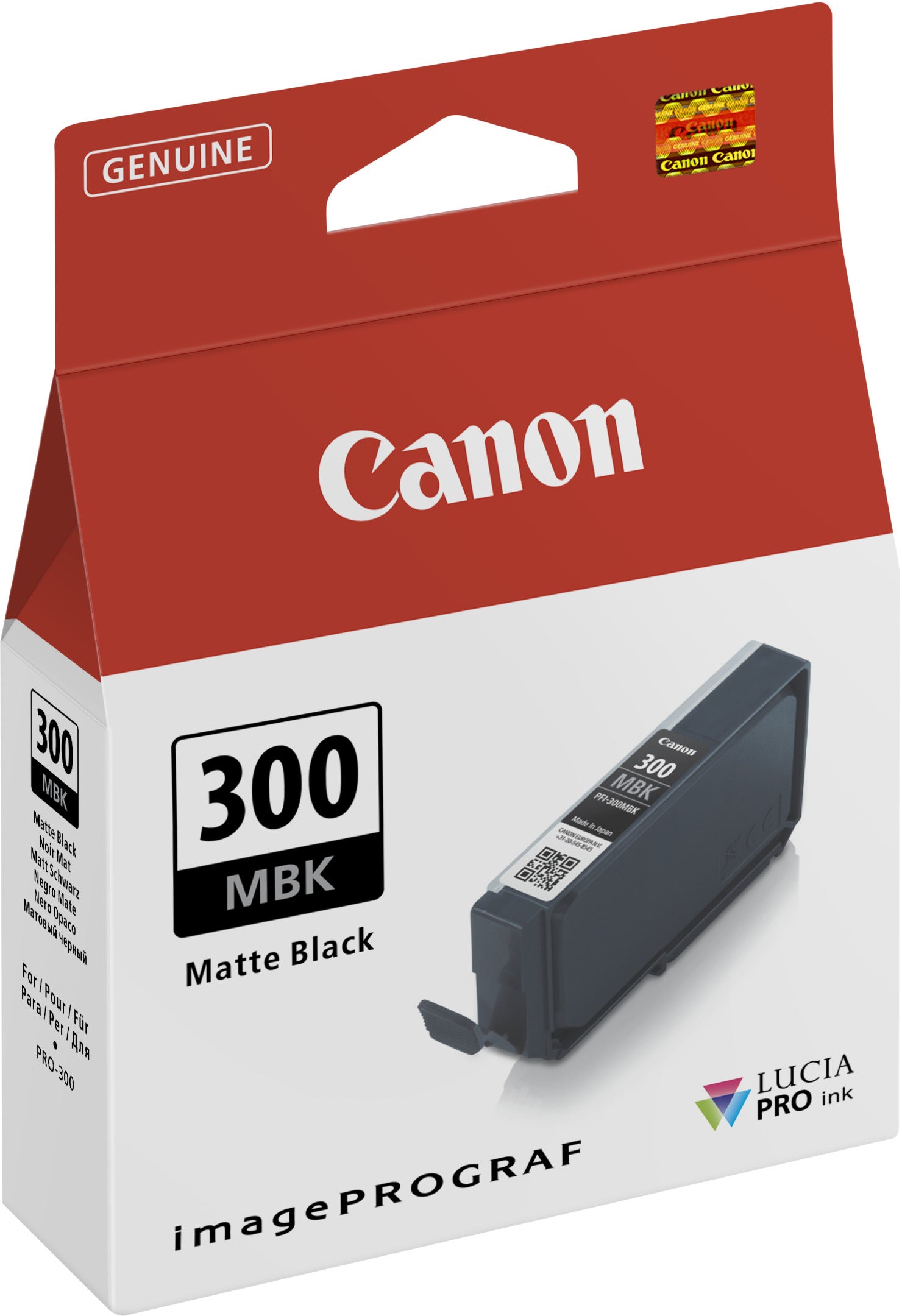 Canon PFI-300 Foto-Schwarz Tintenpatrone (Original) – 1'750 Seiten – für Canon imagePROGRAF PRO-300