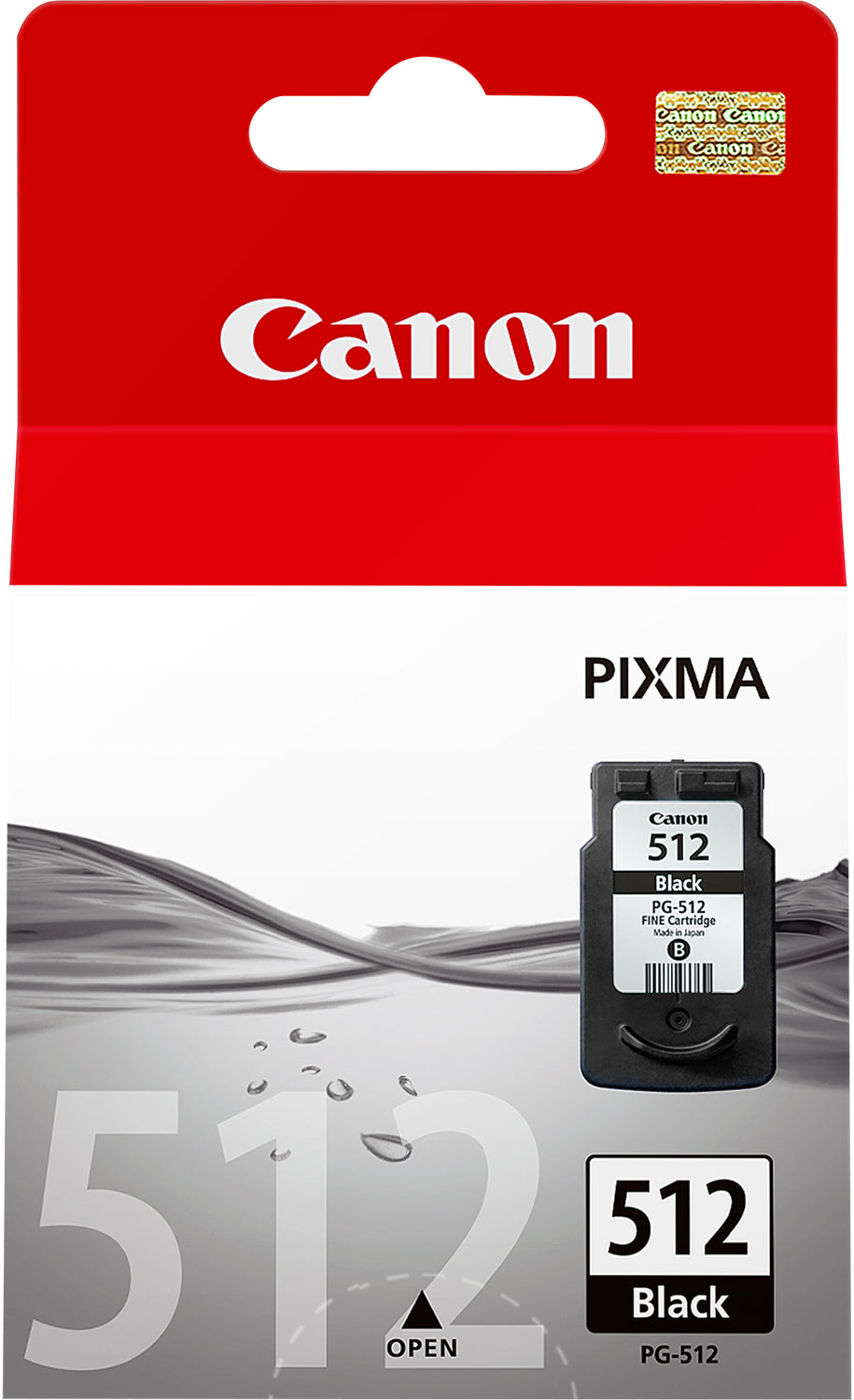 Canon PG-512 Schwarz Tintenpatrone (Original) – 401 Seiten – für Pixma MP240/MP252/MP260 …