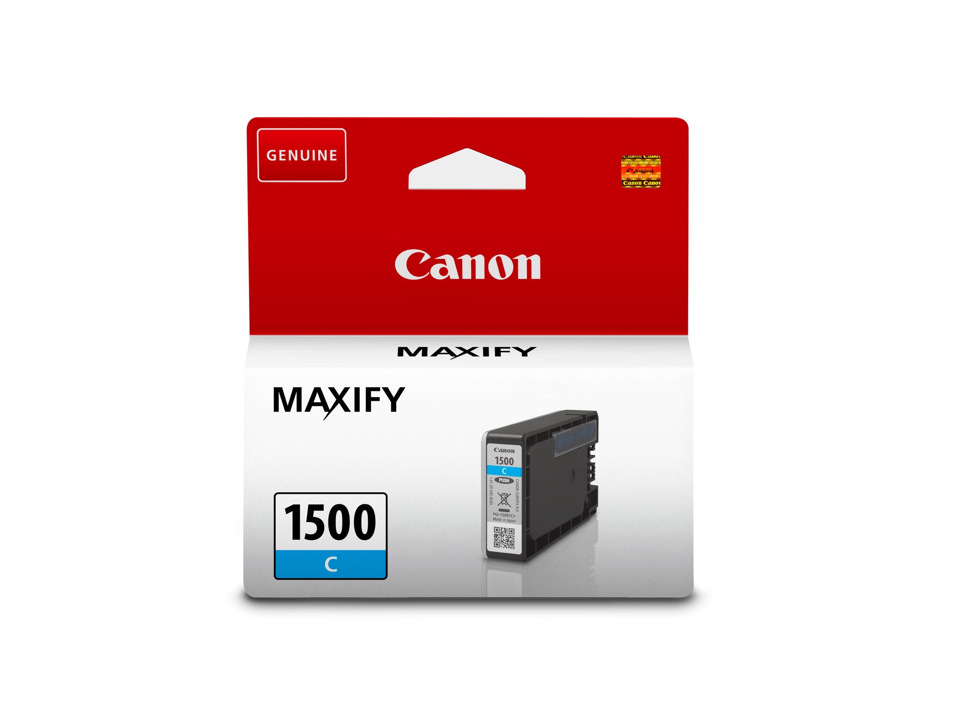 Canon PGI-1500C Cyan Tintenpatrone (Original) – 4,5 ml – für Canon MAXIFY MB2050/MB2150/MB2350 …
