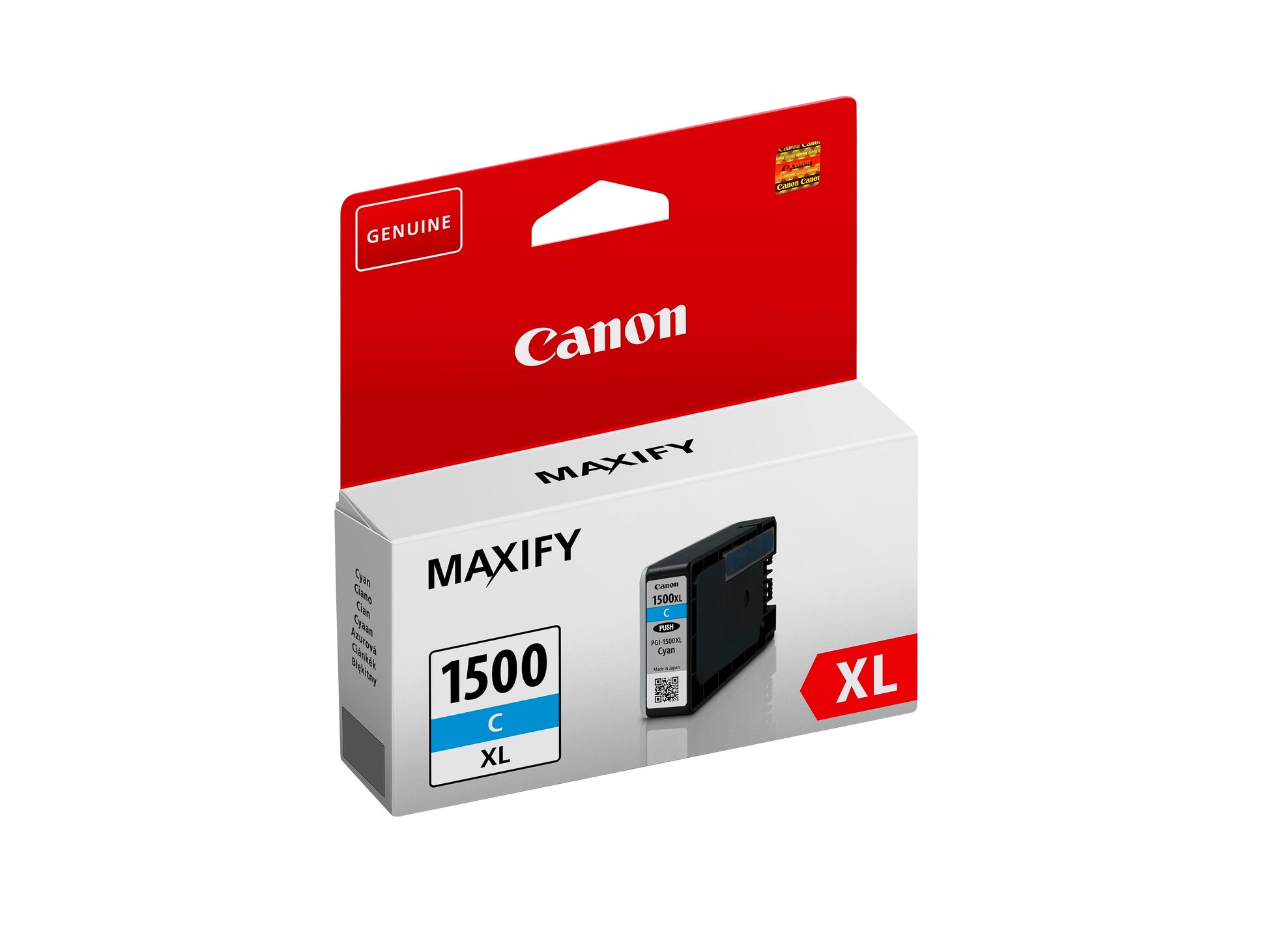 Canon PGI-1500XL Cyan Tintenpatrone (Original) – 1'020 Seiten – für Canon MAXIFY MB2350