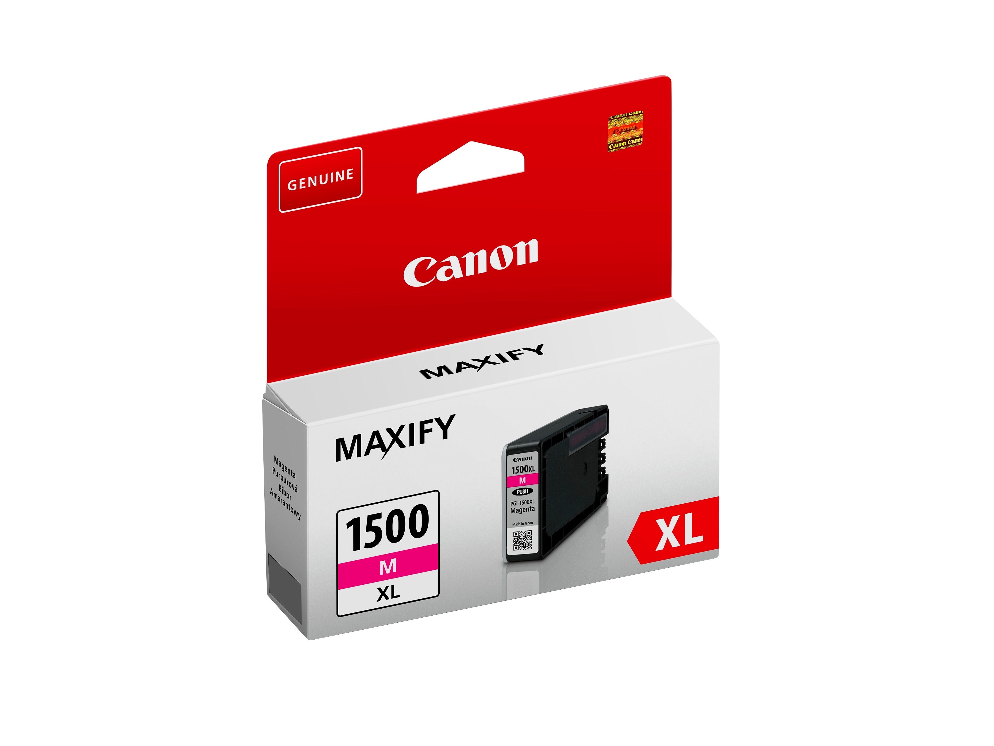 Canon PGI-1500XL Magenta Tintenpatrone (Original) – 780 Seiten – für Canon MAXIFY MB2350