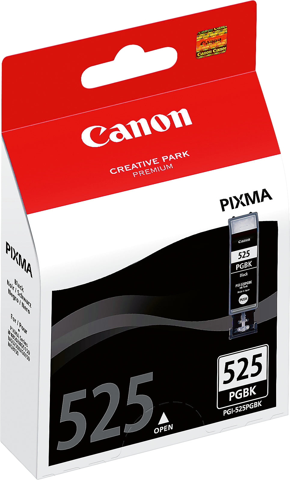 Canon PGI-525 Schwarz Tintenpatrone (Original) – 341 Seiten – für PIXMA iP4850/iP4950/iX6550 …