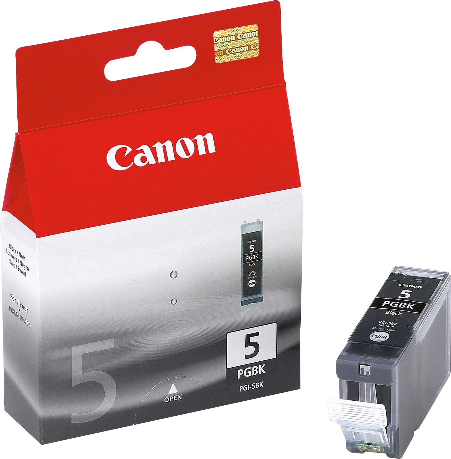 Canon PGI-5 Foto-Schwarz Tintenpatrone (Original) – 1'640 Seiten – für PIXMA iP5200, MP500
