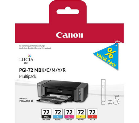 Canon PGI-72 Tintenpatronen-Multipack,  (Original) – für Canon PIXMA PRO-10