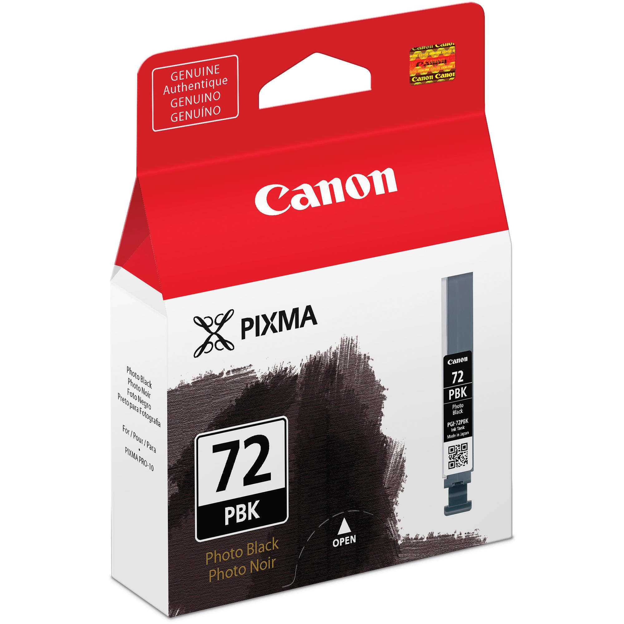 Canon PGI-72PBK Foto-Schwarz Tintenpatrone (Original) – 510 Seiten – für Canon PIXMA PRO-10