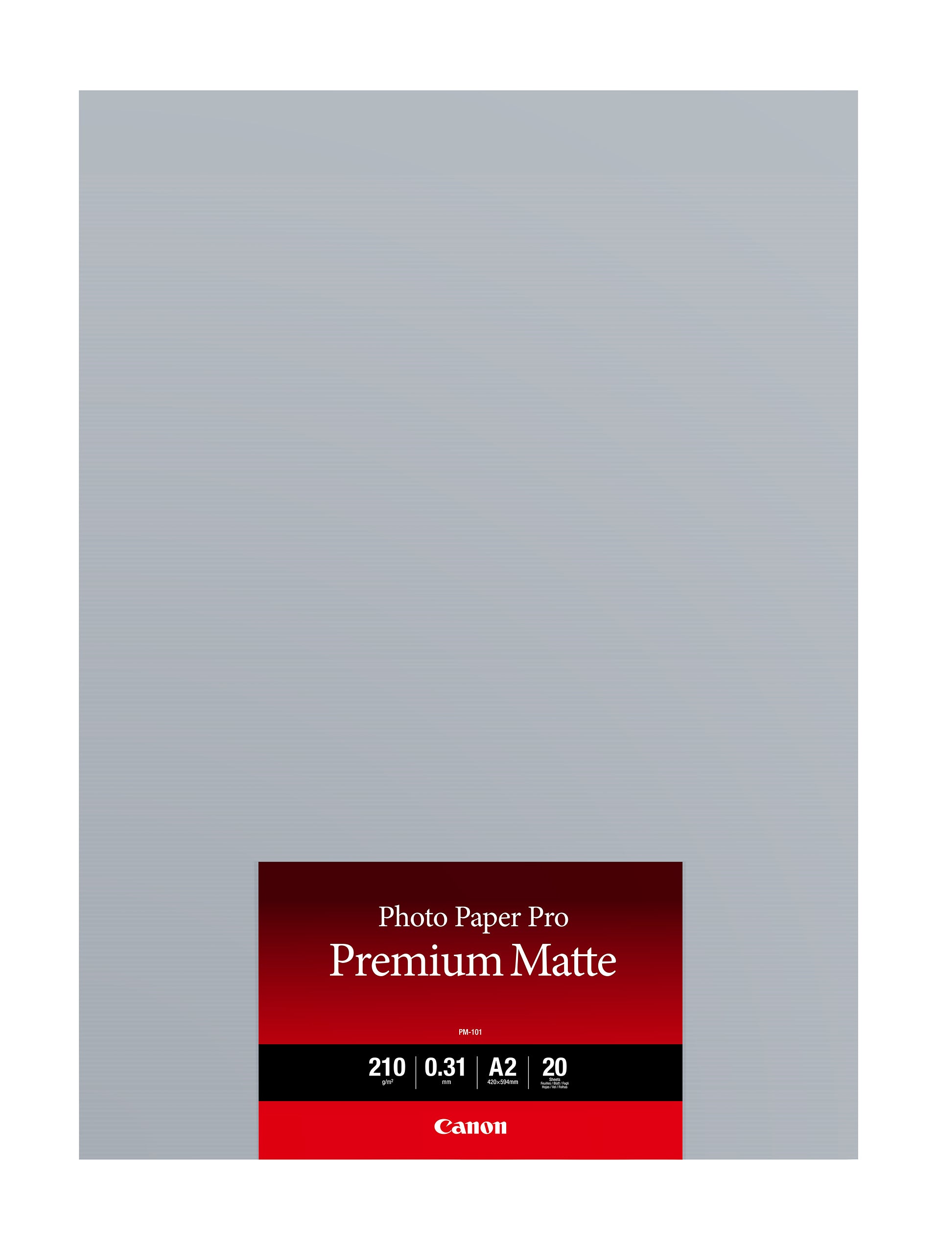 Canon PM-101 Fotopapier – matt, A2, 210 g/m², 20 Blatt, für Inkjet