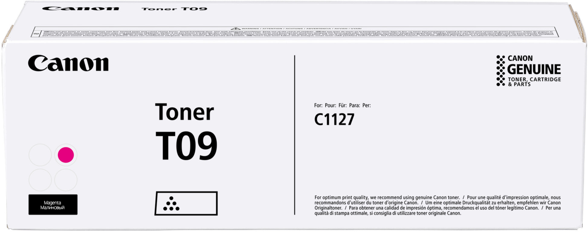 Canon T09 Magenta Toner – Original – 5'900 Seiten – für Canon i-SENSYS X C1127P/C1127i/C1127iF