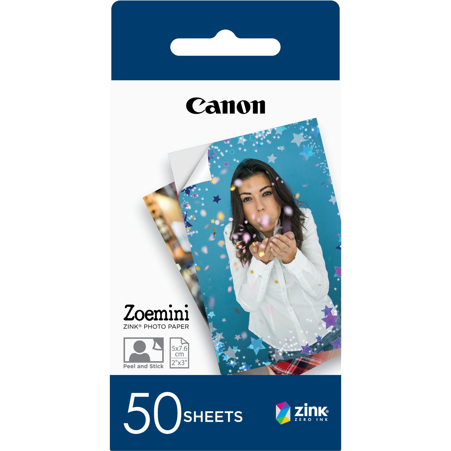 Canon ZINK Fotopapier – 5 × 7,6 cm, 20 Blatt, für Canon Zoemini