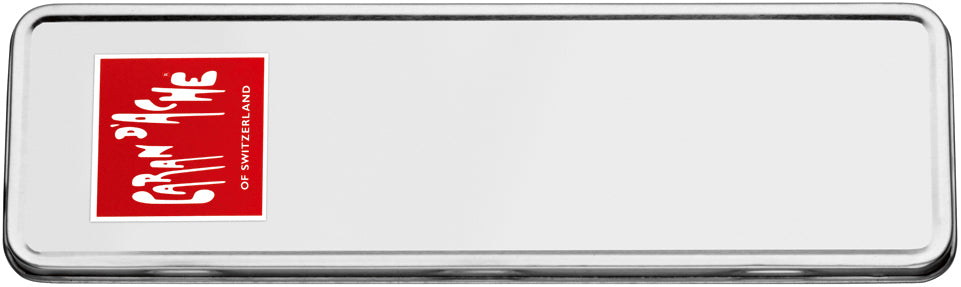 Caran d-Ache Caran d'Ache – Stiftebox, leer, Platz für 6 Stifte, Metall, 6,4 × 2,6 × 20,3 cm