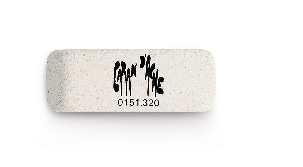 Caran d-Ache Caran d’Ache Radiergummi Tinte 151.32 – für Tinte, abgeschrägt, 52 × 20 × 8 mm, Grau