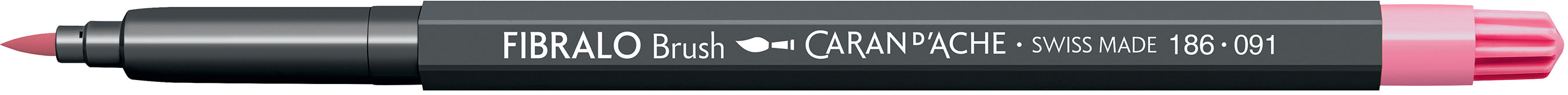 Caran d-Ache Caran d'Ache Fibralo Brush Fasermaler, Doppelspitze – Kombi, 0,5–5 mm, wasservermalbar, Hellpurpur
