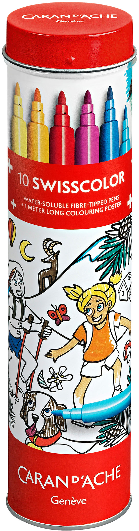 Caran d-Ache Caran d'Ache Swisscolor Filzstifte – 10 Farben
