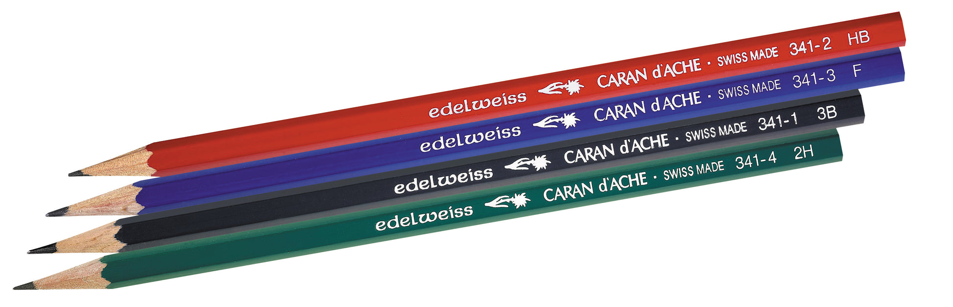 Caran d-Ache Caran d'Ache 341.371 Bleistifte, grau – 4er-Set