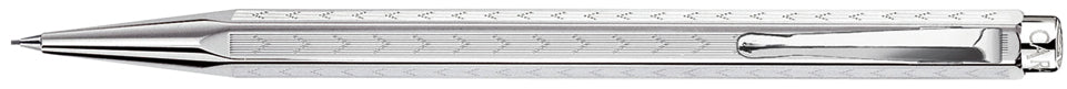 Caran d-Ache Caran d'Ache Ecridor Chevron Druckbleistift – 0,7 mm – Metall – Silber – Mit Radierer