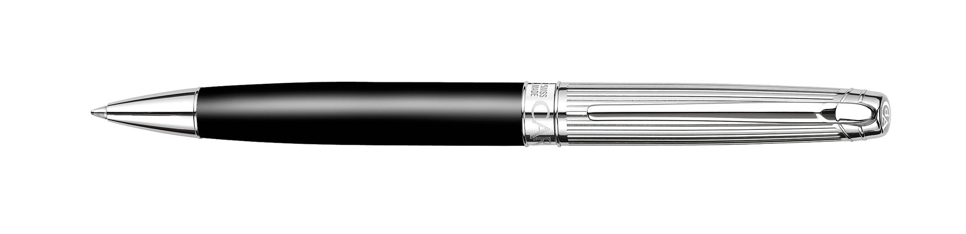 Caran d-Ache Caran d'Ache Léman Bicolor Kugelschreiber – Schwarz, rhodiniert-versilbert