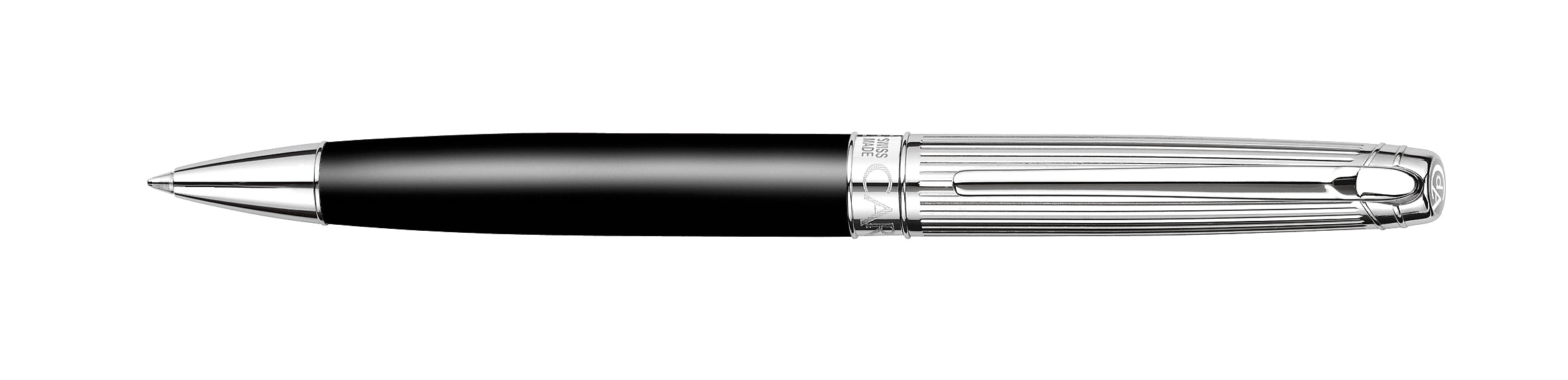 Caran d-Ache Caran d'Ache Léman Bicolor Kugelschreiber – Schwarz, rhodiniert-versilbert