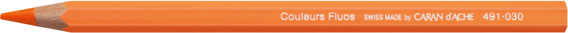 Caran d-Ache Caran d'Ache Buntstifte Classic – Einzelstift Orange Fluo