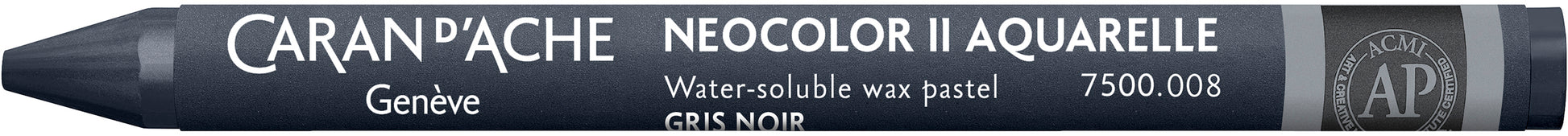 Caran d-Ache Caran d’Ache Neocolor II Wachsmalkreide – grauschwarz, wasservermalbar