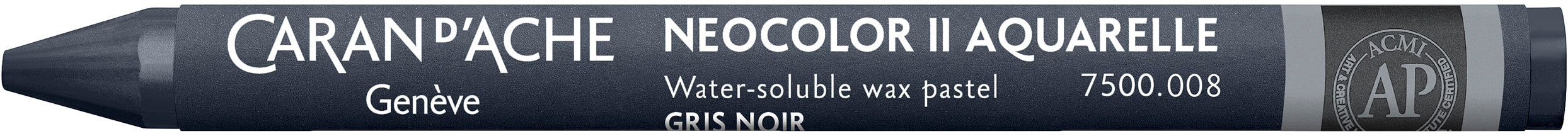 Caran d-Ache Caran d’Ache Neocolor II Wachsmalkreide – grauschwarz, wasservermalbar