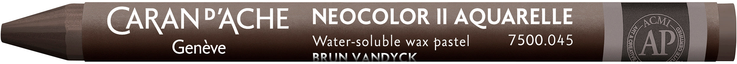 Caran d-Ache Caran d’Ache Neocolor II Wachsmalkreide – Vandyckbraun, wasservermalbar