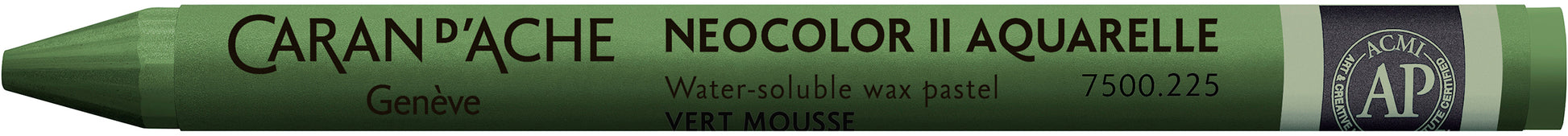 Caran d-Ache Caran d'Ache Neocolor II – Wachspastellkreide – Moosgrün, wasservermalbar, Ø 10 × 106 mm