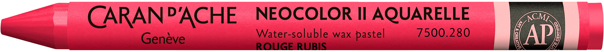 Caran d-Ache Caran d’Ache Neocolor II Wachsmalstift – rubinrot, Aquarell