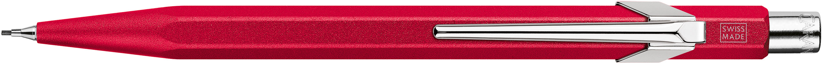 Caran d-Ache 849 Colormat-X Druckbleistift – Aluminium – Rot