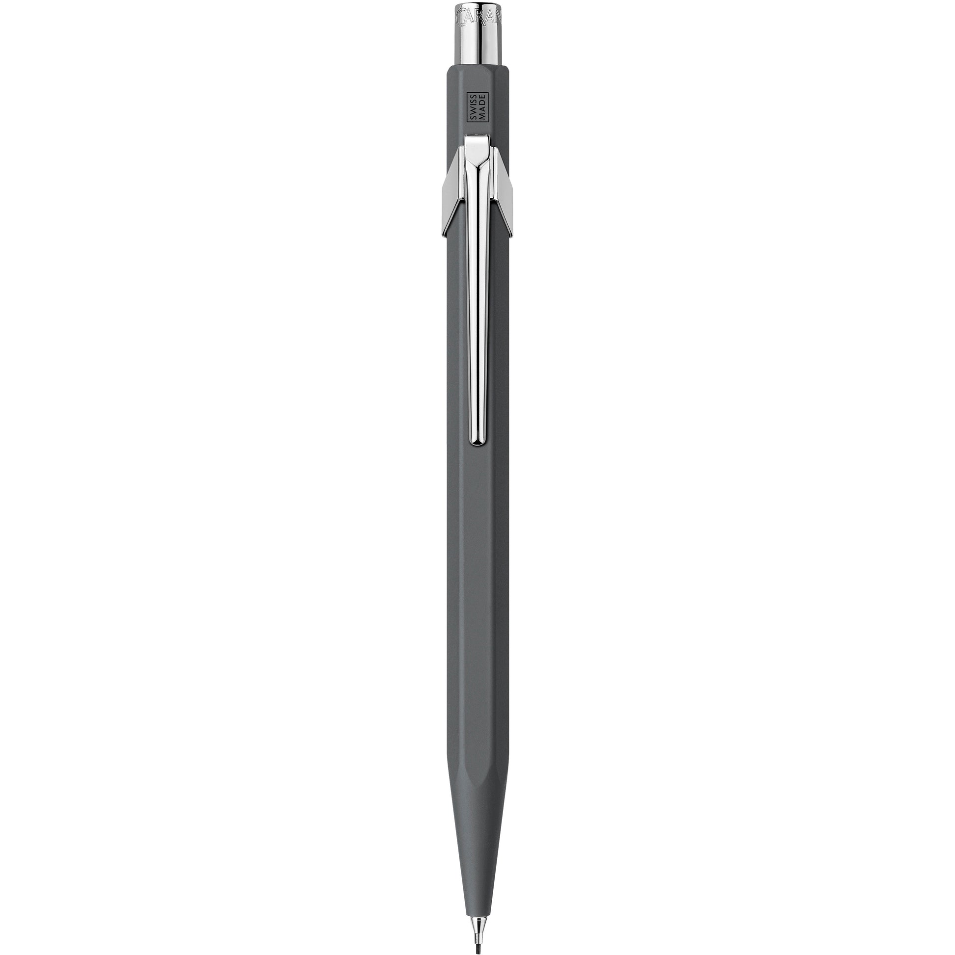 Caran d-Ache 849 Druckbleistift – 0,7 mm – Aluminium – Anthrazit – Mit Radierer