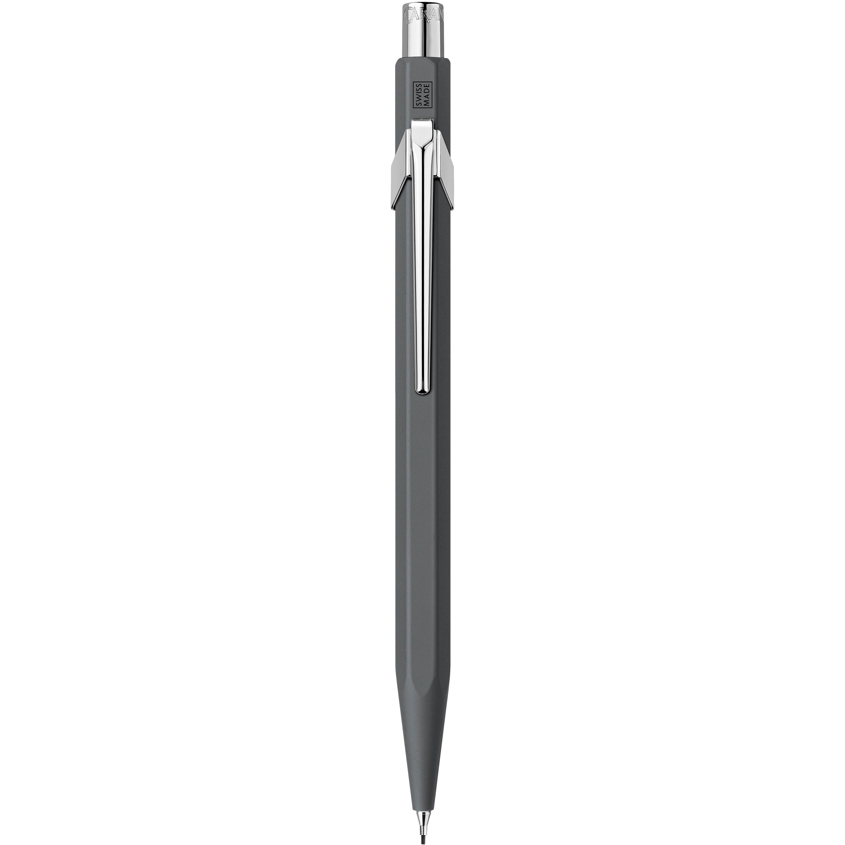 Caran d-Ache 849 Druckbleistift – 0,7 mm – Aluminium – Anthrazit – Mit Radierer
