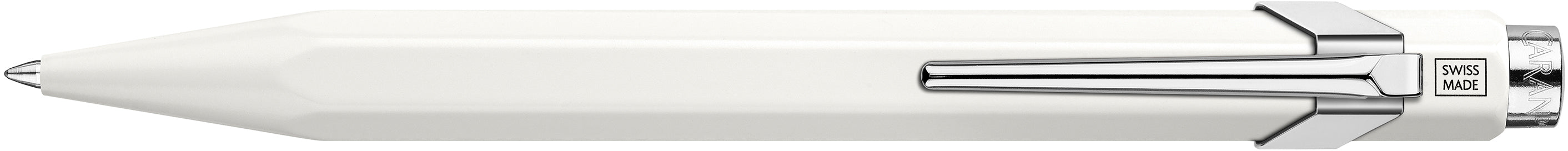 Caran d-Ache Caran d’Ache 849 – Tintenroller, 0,7 mm, Schwarz, Druckmechanik, Aluminium, Weiss