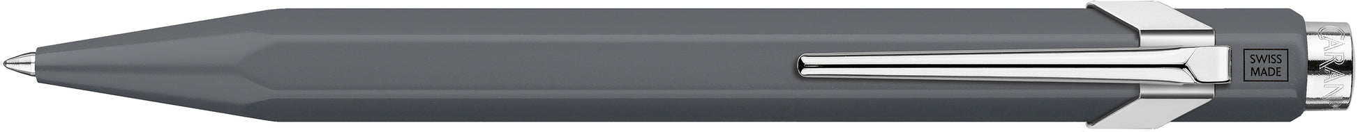 Caran d-Ache Caran d’Ache 849 – Tintenroller, 0,7 mm, Schwarz, Druckmechanik, Aluminium, Grau
