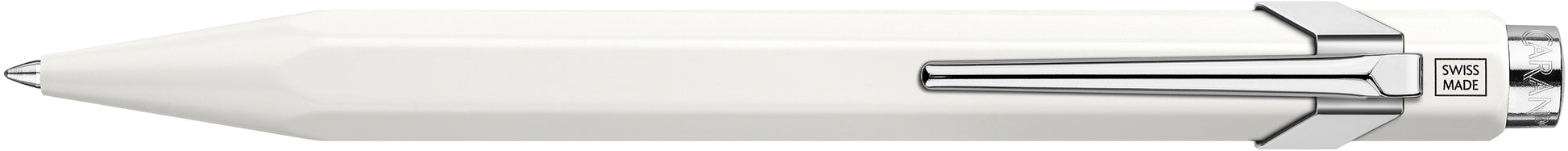 Caran d-Ache Caran d’Ache 849 – Tintenroller, 0,7 mm, Schwarz, Druckmechanik, Aluminium, Weiss
