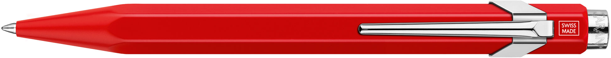 Caran d-Ache Caran d’Ache 849 – Tintenroller, 0,7 mm, schwarz, Druckmechanik, Aluminium, rot