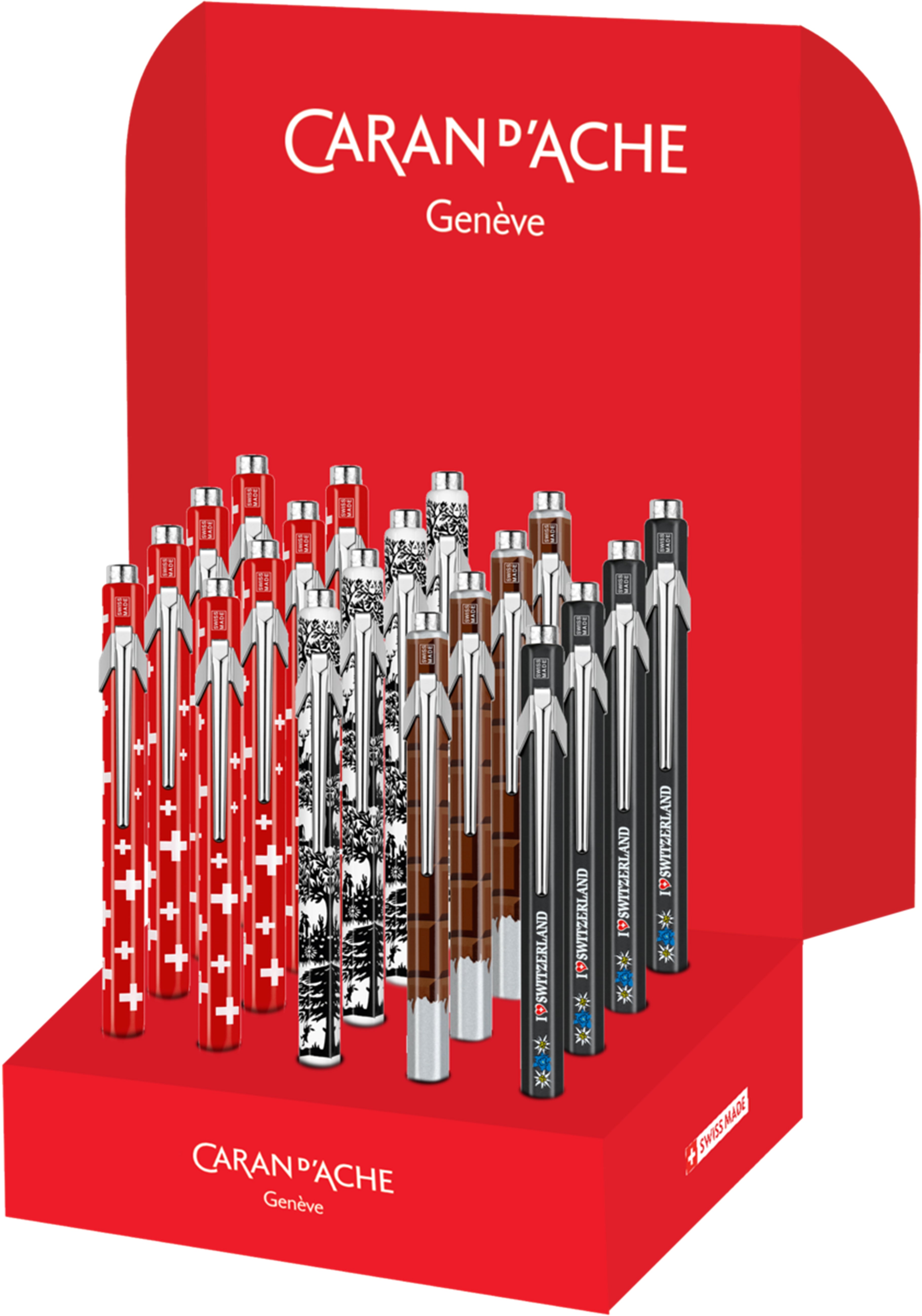 Caran d-Ache Caran d’Ache 849 Swiss Line 849.219 Kugelschreiber – 20er Pack, sortierte Farben, nachfüllbar