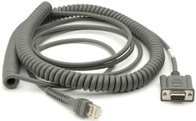 Zebra RS-232-Kabel – spiralförmig – für Fujitsu Team Pos – 6,1 m