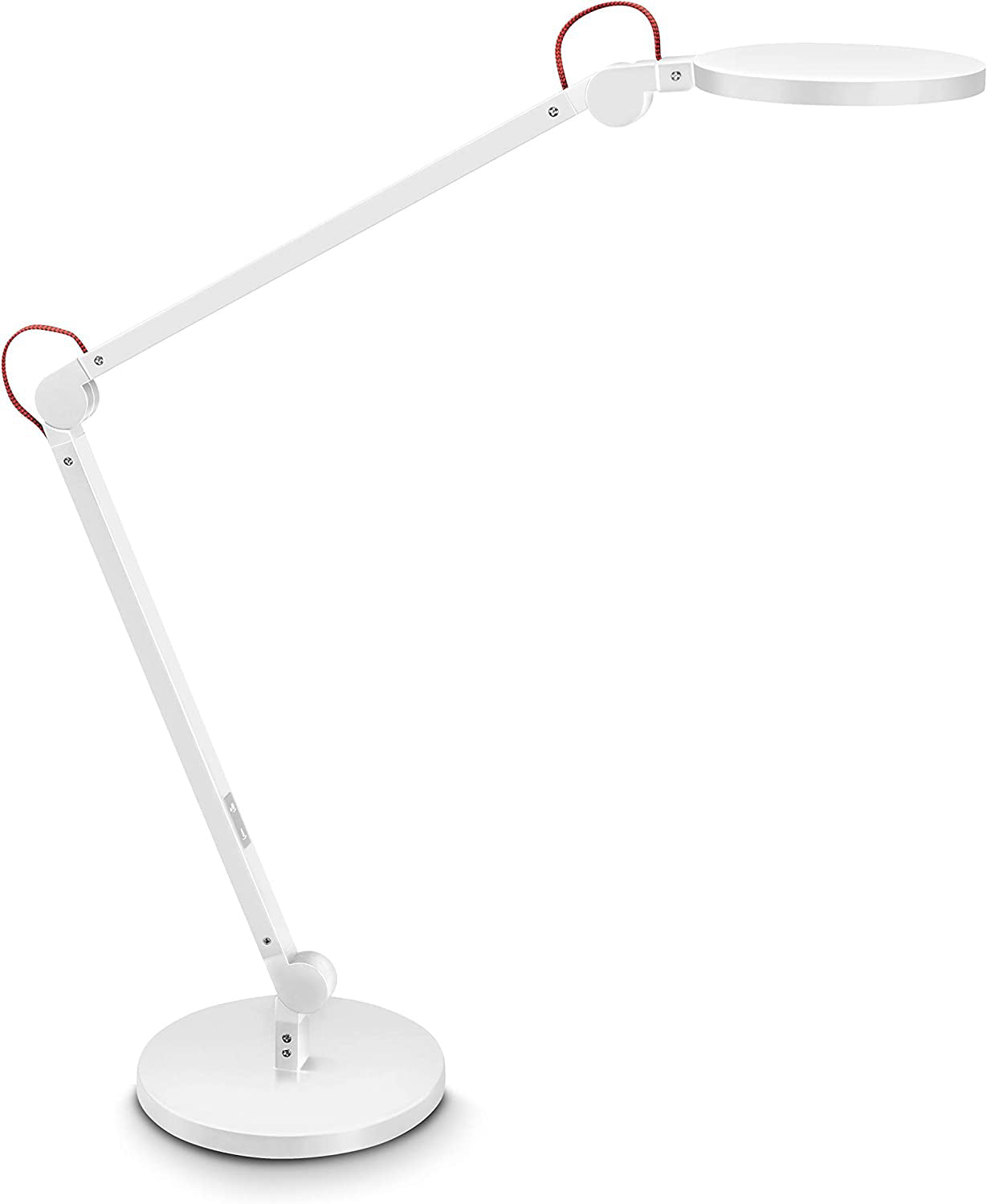 CEP Tischleuchte Giant Cled-0350 – 27,0 × 49,0 × 10,0 cm, CCT einstellbar, dimmbar, weiss, Touch, 40 cm Arm