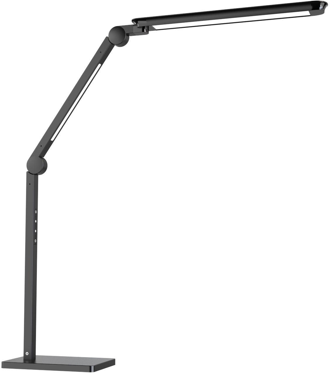 CEP Alliance Tischleuchte 202602001 – 45 × 23,5 × 6 cm, 3000–5700 K, dimmbar, schwarz, Fernbedienung