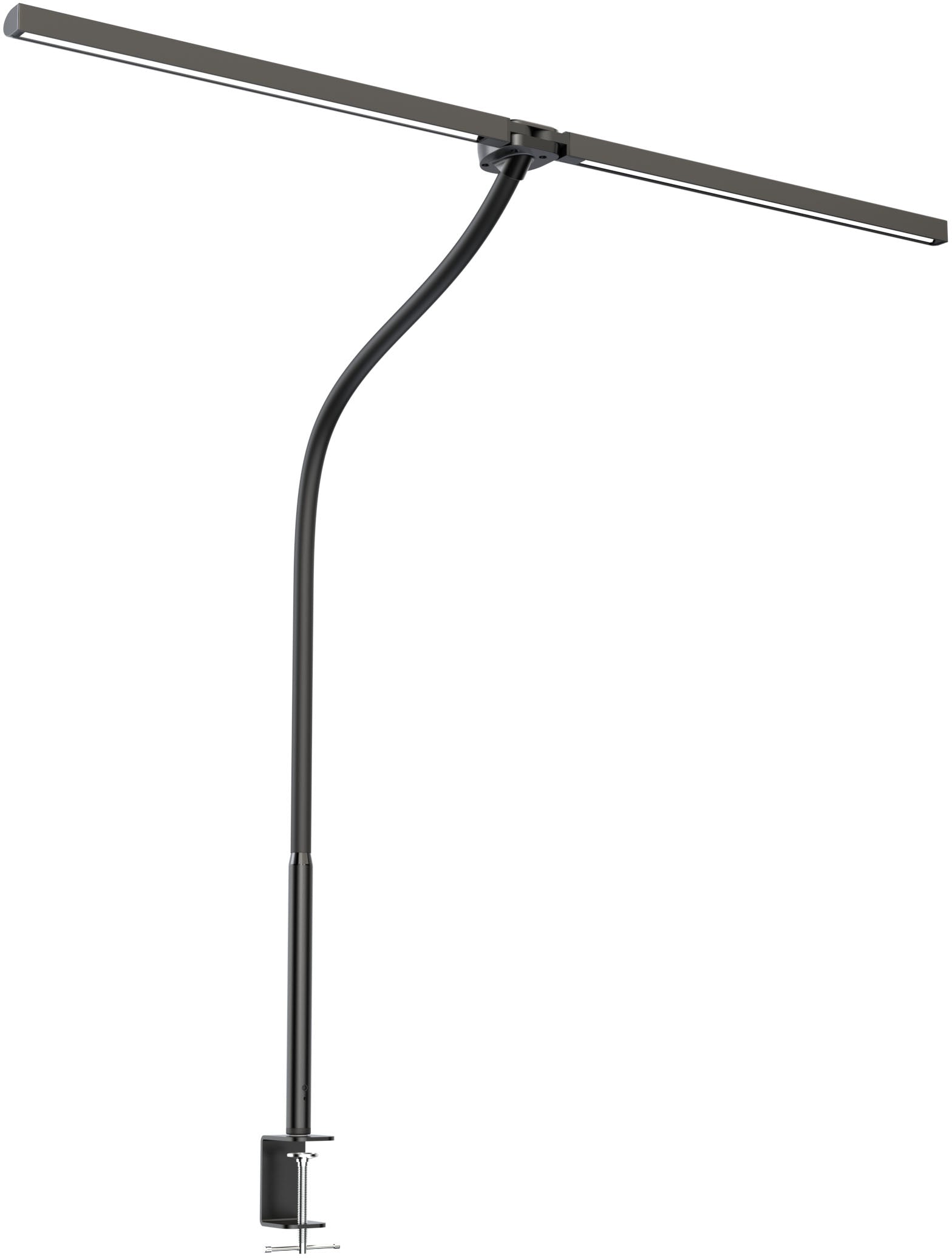 CEP Tischleuchte Albatross 203906001 – 1100 lm, 20 W, 3000–5700 K, dimmbar, schwarz, Klemmfuss, Fernbedienung