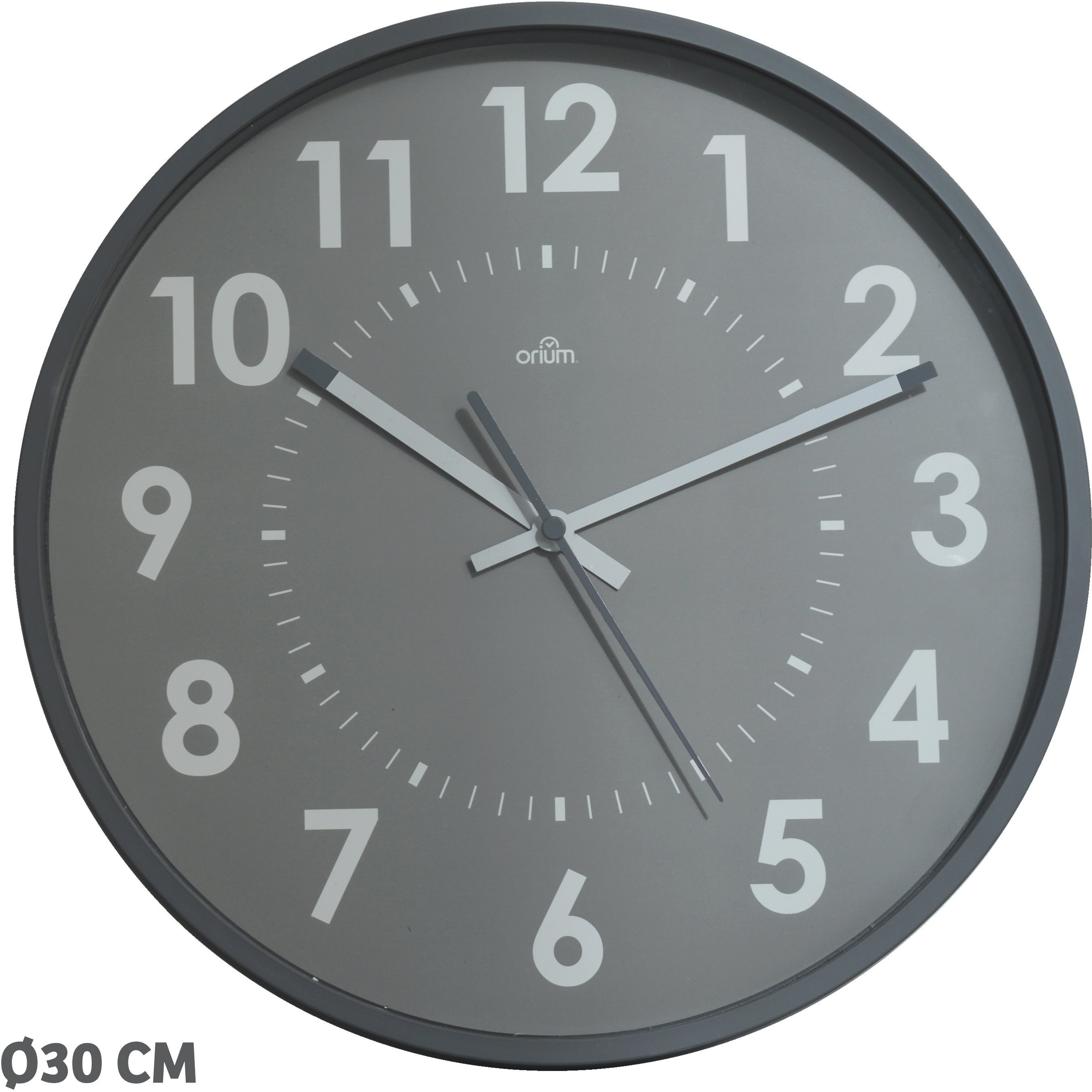 CEP Orium Wanduhr – Analog, lautlos, Ø 31,0 cm, grau