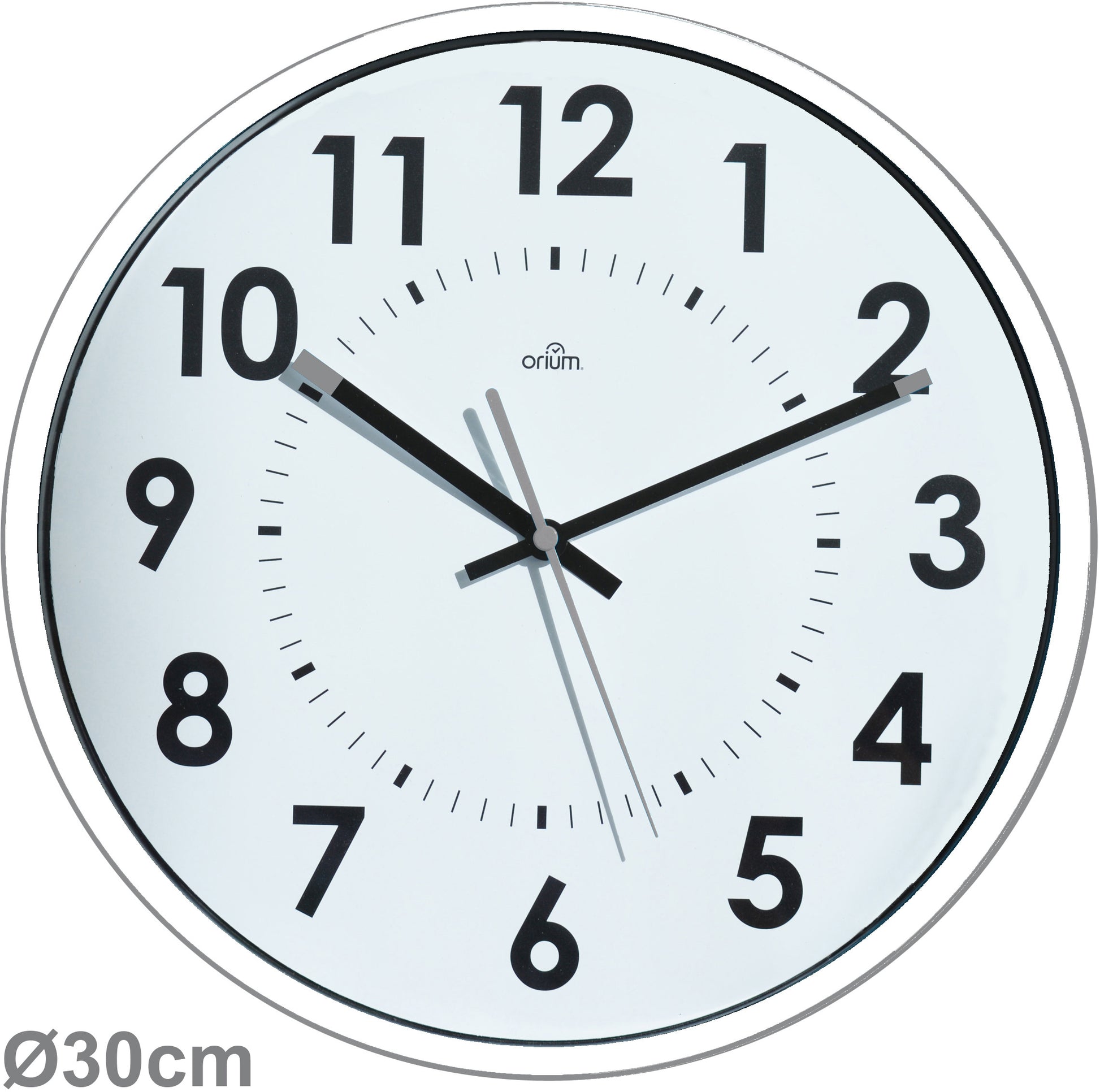 CEP Orium Wanduhr – Analog, lautlos, Ø 31,0 cm, weiss
