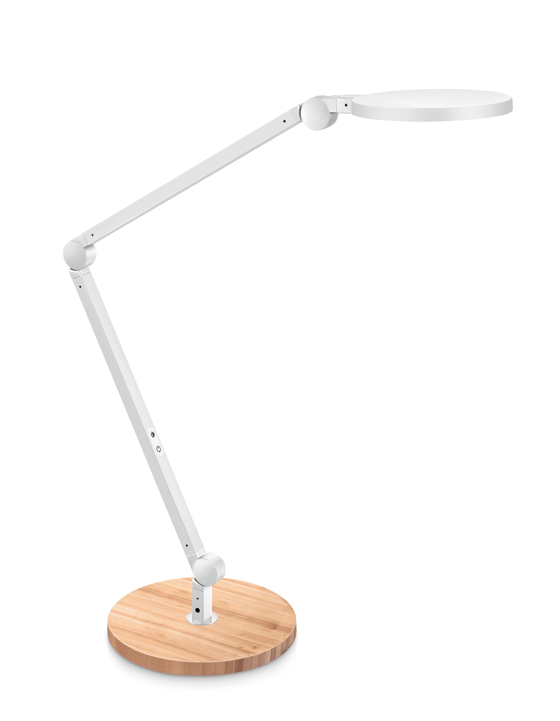 CEP Tischleuchte GIANT CLED0350S – 11 W, dimmbar (Touch), Eiche, 3 Gelenke, 40 cm Arm