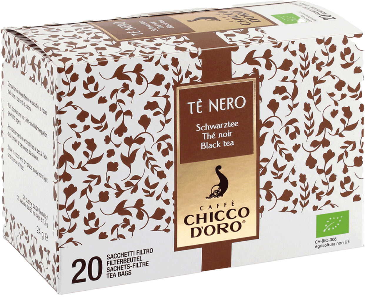 Chicco d'oro Schwarztee – Teebeutel 20 Beutel – Bio