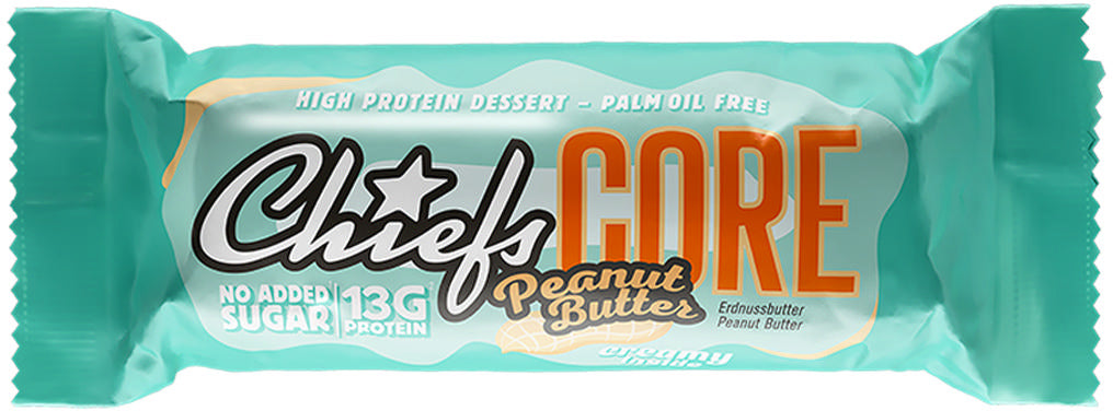 Chiefs Core Bar Protein-Riegel – Erdnussbutter – 12 × 40 g