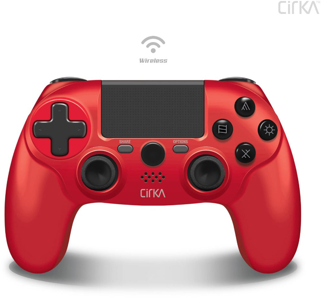 Cirka NuForce M07526-RD – Gamepad – Kabellos, für PS4, PC & Mac, Rot