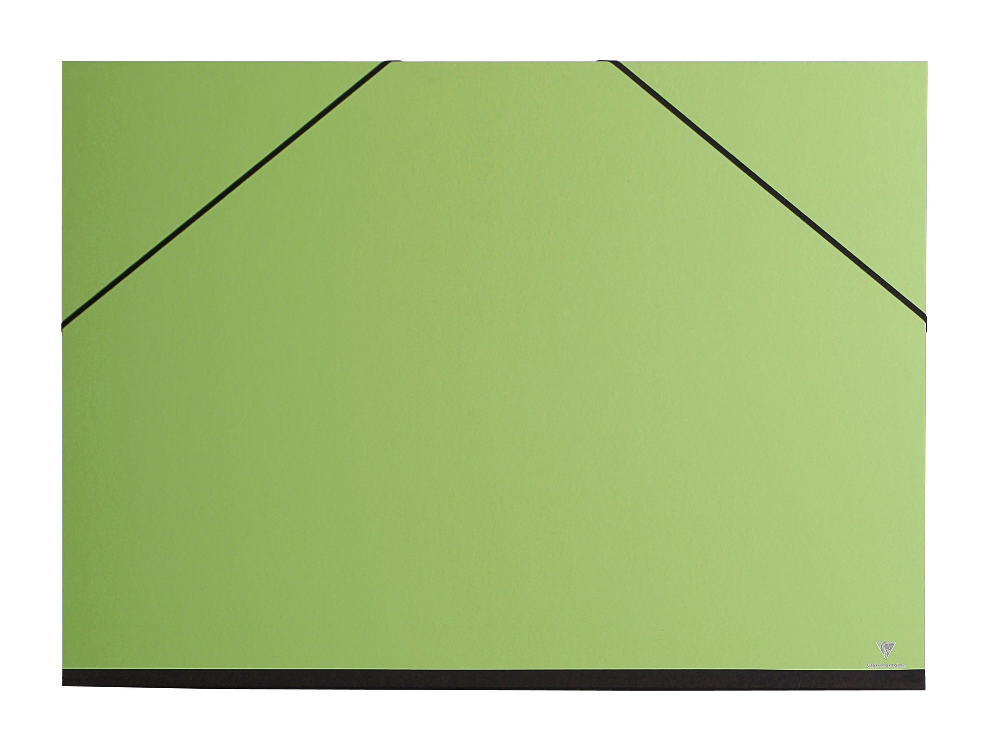 Clairefontaine Zeichenmappe 522 × 720 mm – Gummiband, Blau, Füllhöhe 10 mm